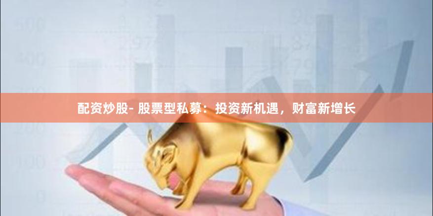 配资炒股- 股票型私募：投资新机遇，财富新增长